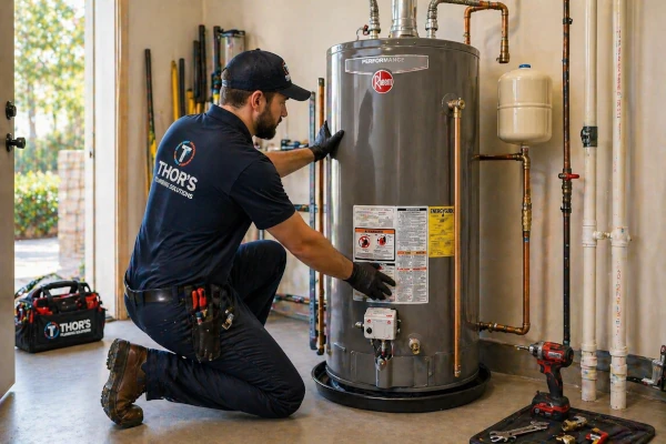 water heater service visit